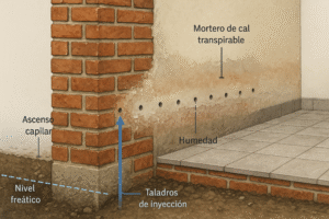 Humedad por capilaridad: diagnóstico fiable y soluciones reales