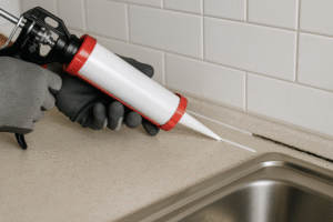 Silicona negra en la cocina: cómo retirar y rehacer las juntas como un pro