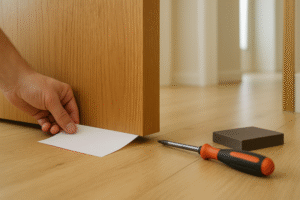 Puertas que rozan: soluciones y kit mínimo para repararlas en casa