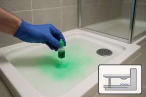 Ducha con fuga oculta: pruebas caseras antes del albañil